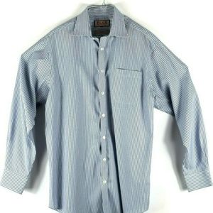 Thomas Pink Traveller Long Sleeve Blue White Strip
